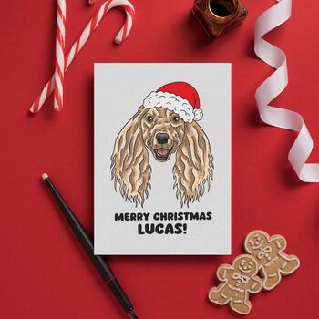 Custom Afghan Hound Father's Day Card For Dog Dad, 11 of 12