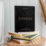 Fitness Planner My Daily Fitness Black Vegan Leather, thumbnail 2 of 12