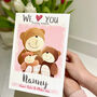 Personalised Love You Beary Much Nanny Card, thumbnail 1 of 8