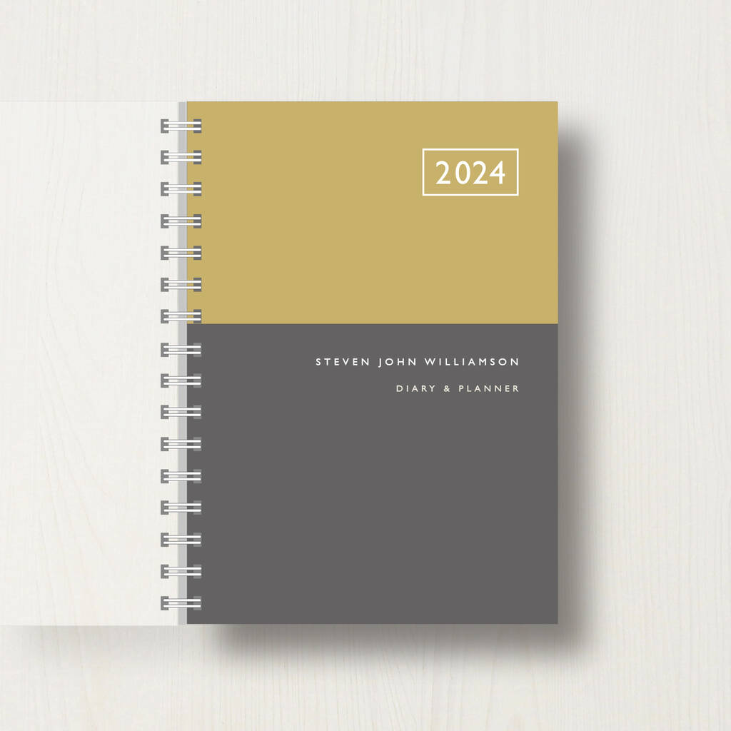 Personalised 2024 Business Diary With Week To View By Designed ...