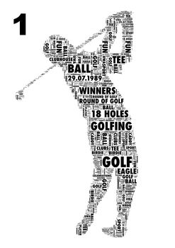 Golfer Personalised Print, 2 of 4