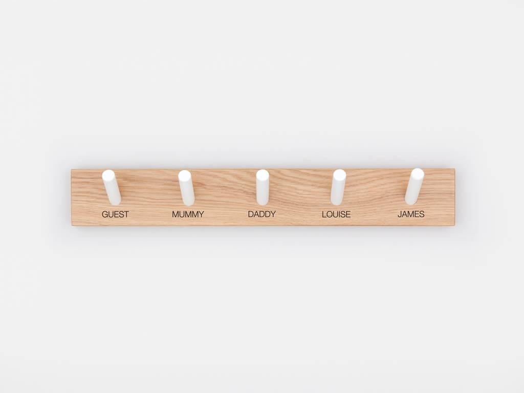Peg Wooden Coat Rack By John Green
