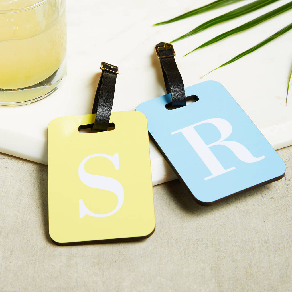 Alphabet Initial Luggage Tag Airport Tag, 1 of 5