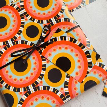 Geometric Circle Wrapping Paper, 3 of 5