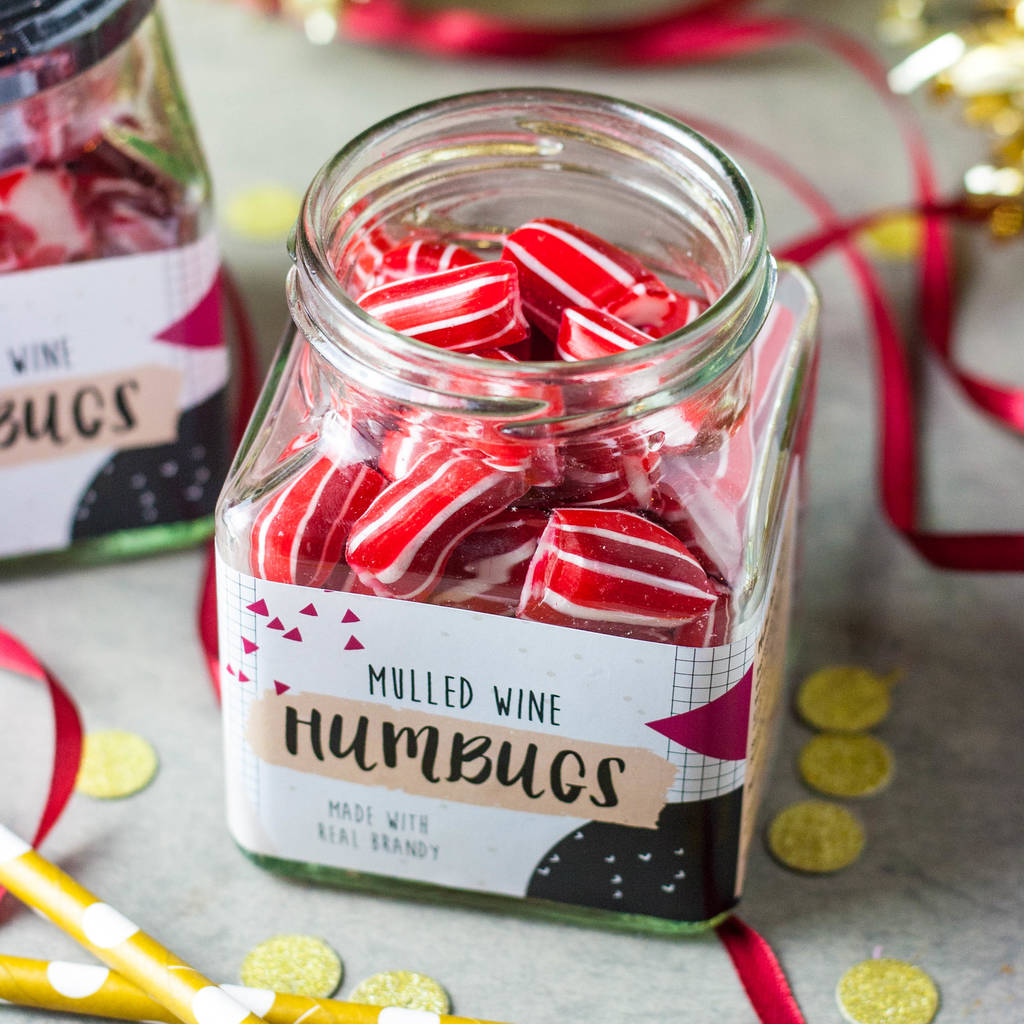 mulled wine alcoholic sweets and lollipop gift set by holly's lollies