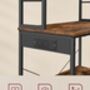 Bakers Rack Coffee Bar Kitchen Shelf Unit, thumbnail 4 of 8