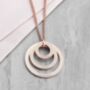 Personalised Rings Of Love Necklace, thumbnail 3 of 5