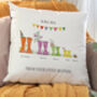 Personalised Welly Boot Family Cushion, thumbnail 1 of 10