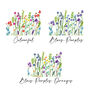 Wildflower Design Wedding Save The Dates, thumbnail 2 of 4