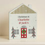 Personalised Christmas Wooden House Ornament, thumbnail 1 of 6