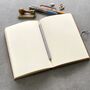 Handmade Recycled Leather Notebook With Splash Colour, thumbnail 2 of 3