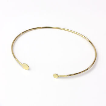 9ct Solid Gold Cuff Bangle, 3 of 5