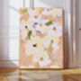 Set Of Two Floral Pastel Flower Art Prints, thumbnail 3 of 4