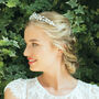 Silver, Gold Or Rose Gold Leafy Enameled Bridal Tiara, thumbnail 7 of 12