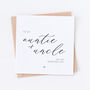 Auntie And Uncle On The Day Wedding Card, thumbnail 1 of 2