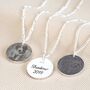 Personalised Pet Photo Sterling Silver Disc Necklace, thumbnail 4 of 10