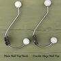 Farrow And Ball Painted Coat Rack With Ball Top Hooks, thumbnail 8 of 8