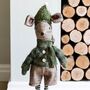 Olive Green Standing Christmas Marcus Mouse, thumbnail 3 of 4