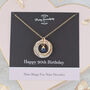 90th Birthday Mixed Metal Necklace With Birthstone, thumbnail 1 of 10