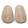Dotty Fish Grey Star Soft Leather Baby Sandals With Barefoot Soles, thumbnail 6 of 7