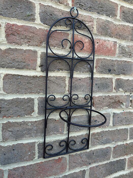 Garden Wall Planter And Flower Pot Holder Garden Decor Metal, 3 of 9