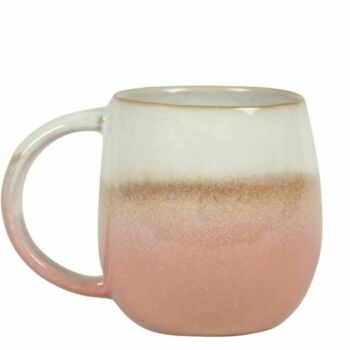 Dip Glazed Stoneware Pink Mug, 2 of 2