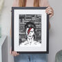 The Songs Of Bowie Illustration Print, thumbnail 4 of 8