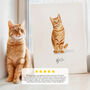 Pet Portrait Gift Hand Drawn Illustration, thumbnail 10 of 11