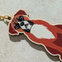 Boxer Dog Wooden Keyring With Optional Christmas Card, thumbnail 5 of 12