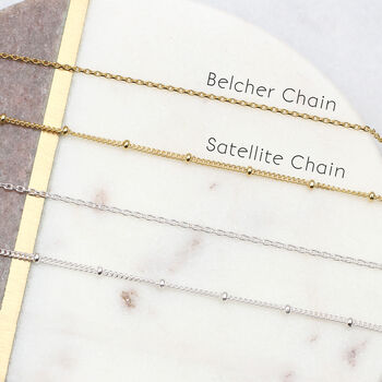 18ct Yellow Gold Plated Initial Necklace, 4 of 5