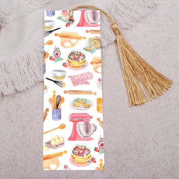 Cake Home Baking Bookmark With Coloured Tassel, 2 of 3