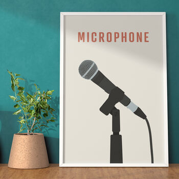 Microphone Print | Dynamic Stage Mic, 6 of 9