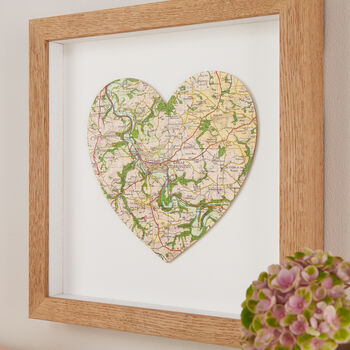 Personalised Map Location Heart Engagement Gift, 9 of 9