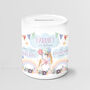 Personalised Unicorn Rainbows Ceramic Money Box, thumbnail 1 of 6