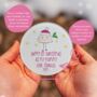 First Christmas As A Mummy Personalised Glass Drink Coaster, thumbnail 2 of 2
