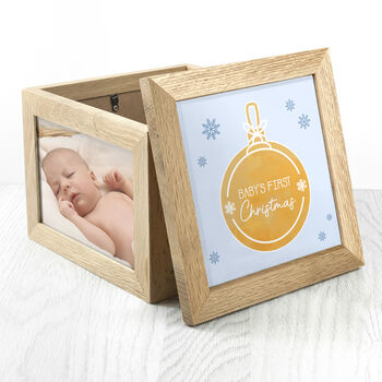 Baby's First Christmas Large Photo Keepsake Box, 2 of 5