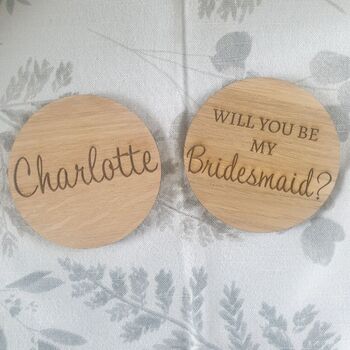 'Will You Be My Maid Of Honour?' Wooden Keepsake, 4 of 4