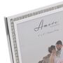 Silver Plated Crystal Border Photo Frame, thumbnail 2 of 8