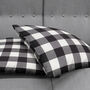 Gingham Cushion Cover With Black And White Colours, thumbnail 4 of 7