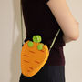 Strawberry And Carrot Crochet Bags, thumbnail 1 of 2