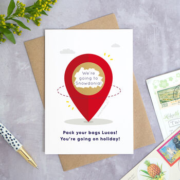 Personalised Location Marker Travel Scratch Card, 7 of 8