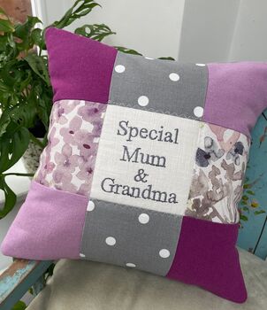 Special Mother Cushion Purple And Grey, 2 of 7