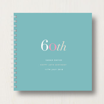 Personalised 60th Birthday Memory Book Or Album, 8 of 12
