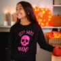 Halloween Personalised Glitter Adult Sweatshirt, thumbnail 3 of 3