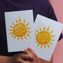 Sunshine Card For Daddy Or Grandad, thumbnail 2 of 3
