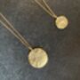 Fair Mined Gold Plated Mini Moon Or Full Moon Necklace, thumbnail 2 of 7