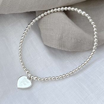 Silver Love You Heart Bracelet, 2 of 4