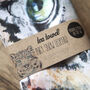 Inky Snow Leopard Tea Towel, thumbnail 2 of 9