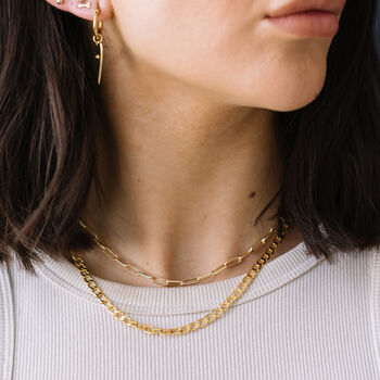 Gold Filled Paperclip Chain Necklace, 2 of 4