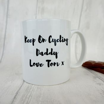 Personalised Mamil Cycle Mug For Dad, 2 of 6